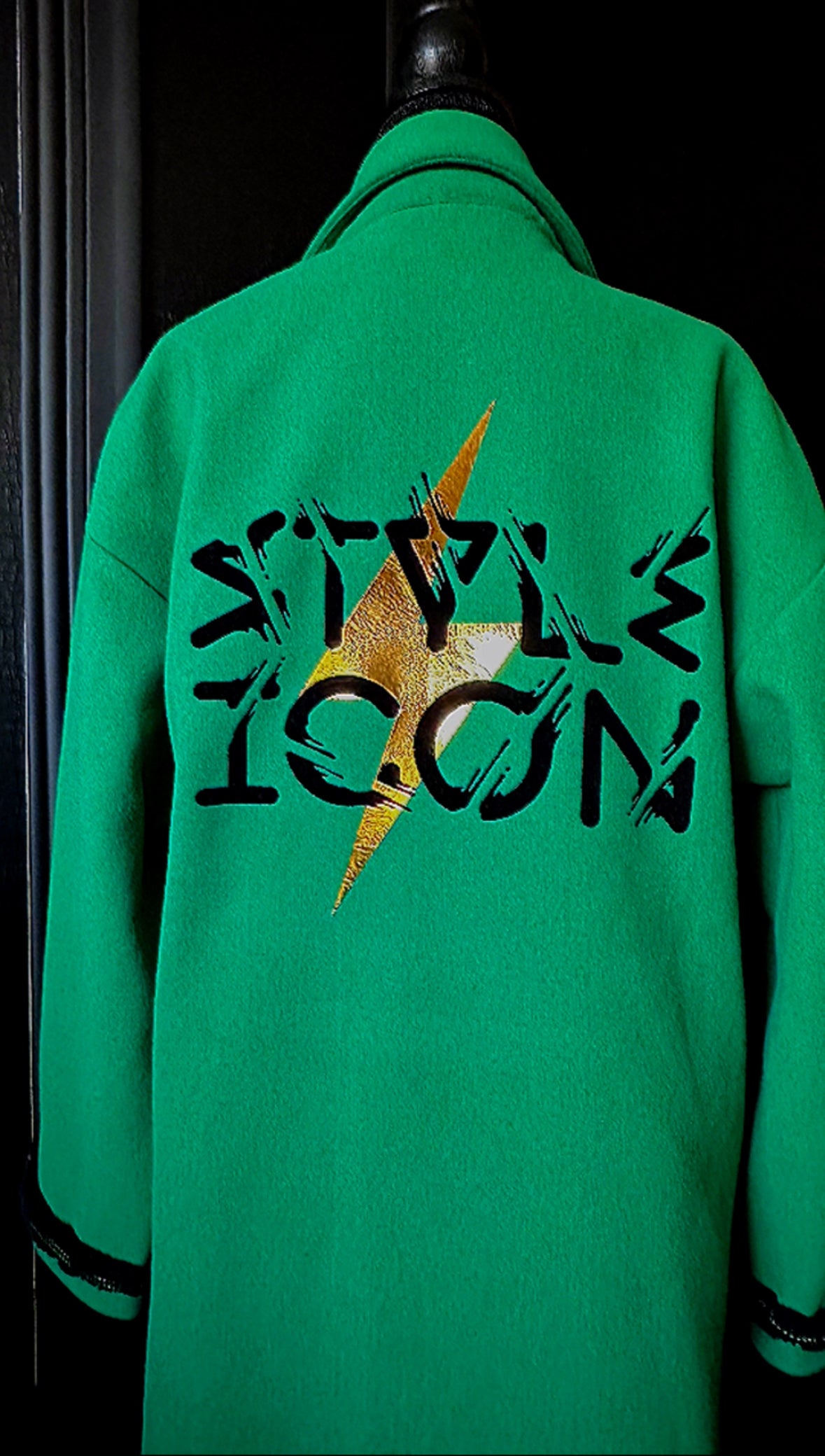 インゲボルグ カネコイサオ ツイード　ボタン　ジャケット L〜XL ロゴ　緑 STYLE ICON OVERCOAT – Vanity Pix