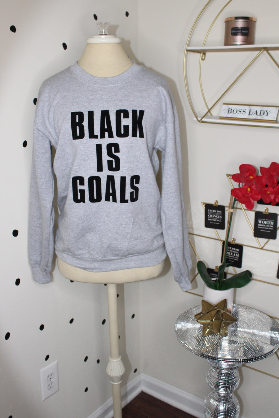 BLACK IS GOALS Sweatshirt